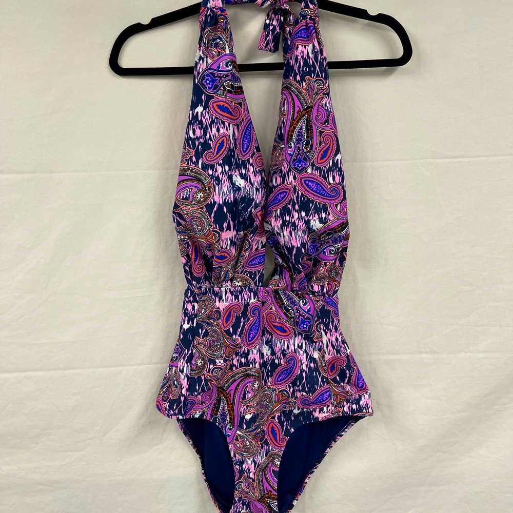 Unique and Classic Halter Swimsuit One Piece 2X